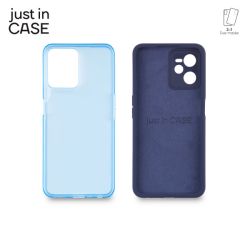 2u1 Extra case MIX paket PLAVI za Realme C35