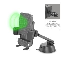 CELLY Magnetni držač i punjač za auto MOUNTCHARGEBK