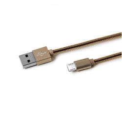 CELLY USB Micro metalni kabl u ZLATNOJ boji