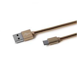 CELLY USB-C metalni kabl u ZLATNOJ boji